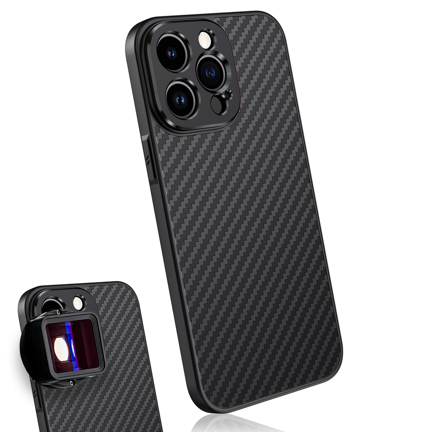 MOJOGEAR 17mm lens case voor iPhone 15 - Carbon - Overige producten