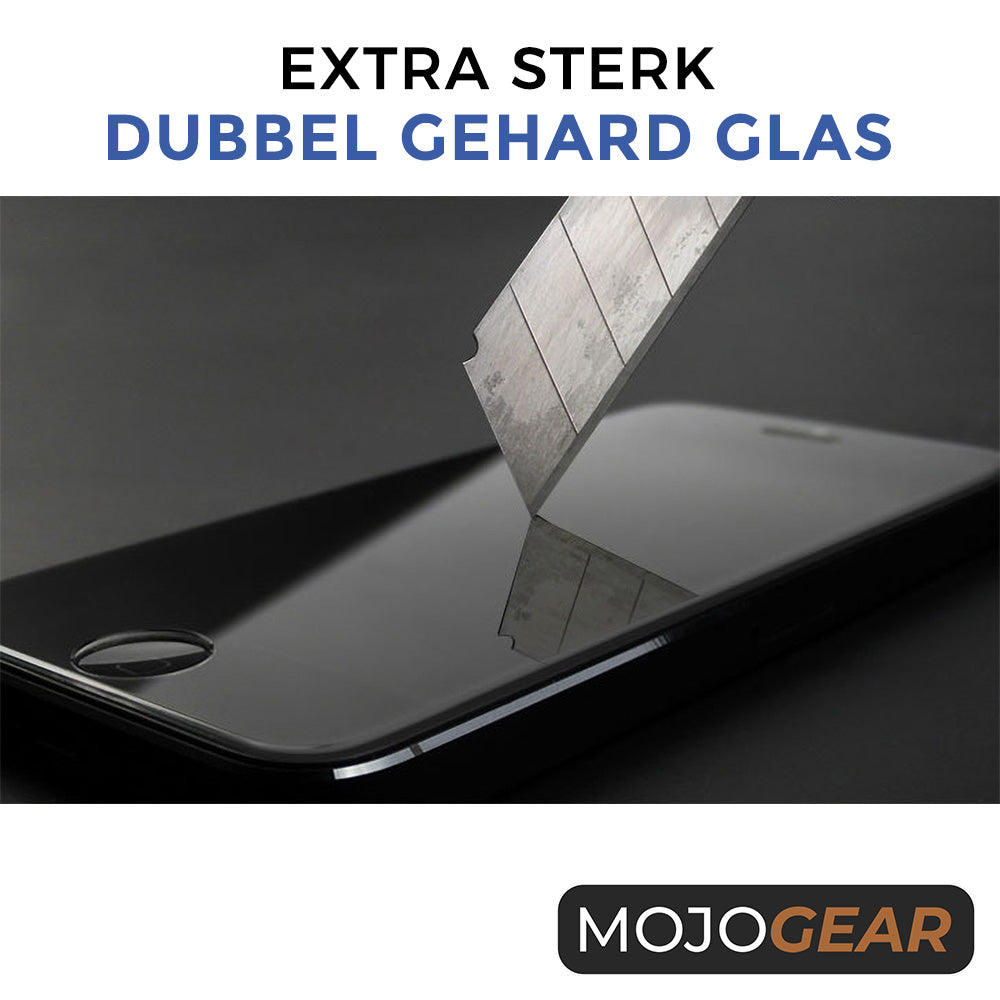 MOJOGEAR Screenprotector met Montageframe voor iPhone - Extra sterk beschermglas - Screen protectors