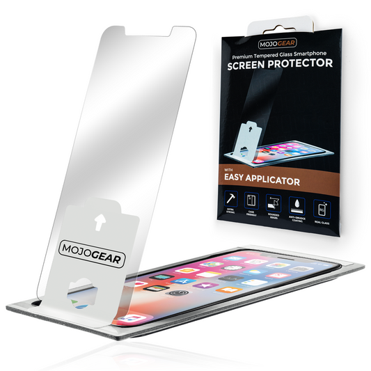 MOJOGEAR Screenprotector met Montageframe voor iPhone - Extra sterk beschermglas - Screen protectors