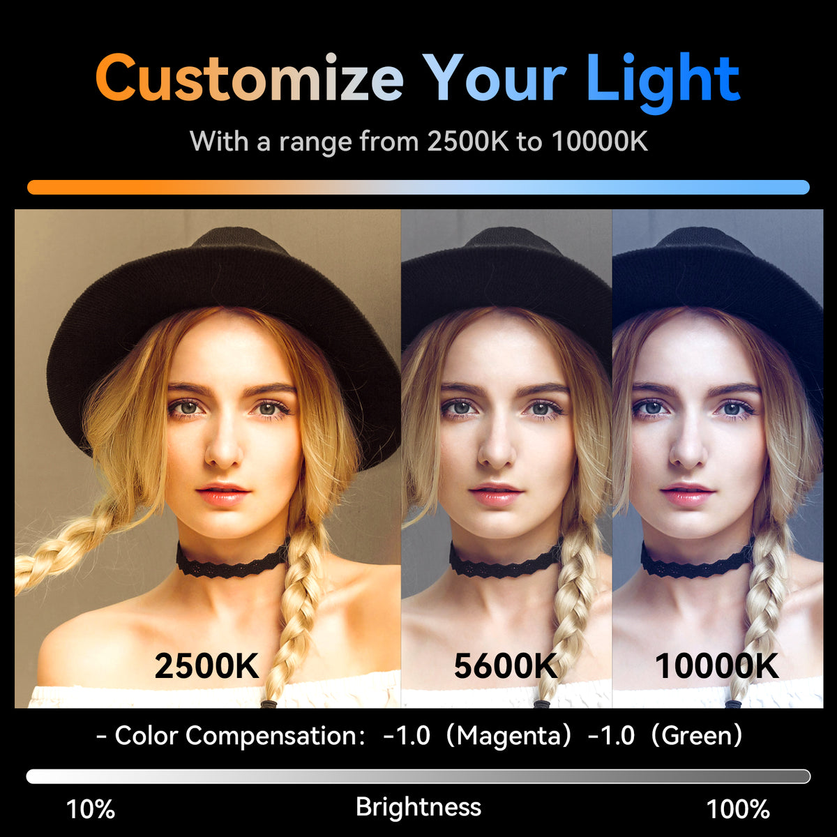 Tube lumineux RGB Ulanzi VL360 Pro avec poignée