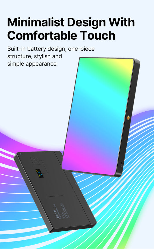 Ulanzi LT003 10 inch LED-videolamp RGB 15W - Cameralampen