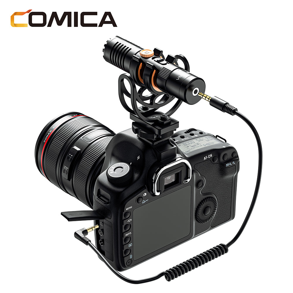 Comica VM10 Pro compacte microfoon voor telefoon en camera - met 3.5mm en USB-C - Richtmicrofoons