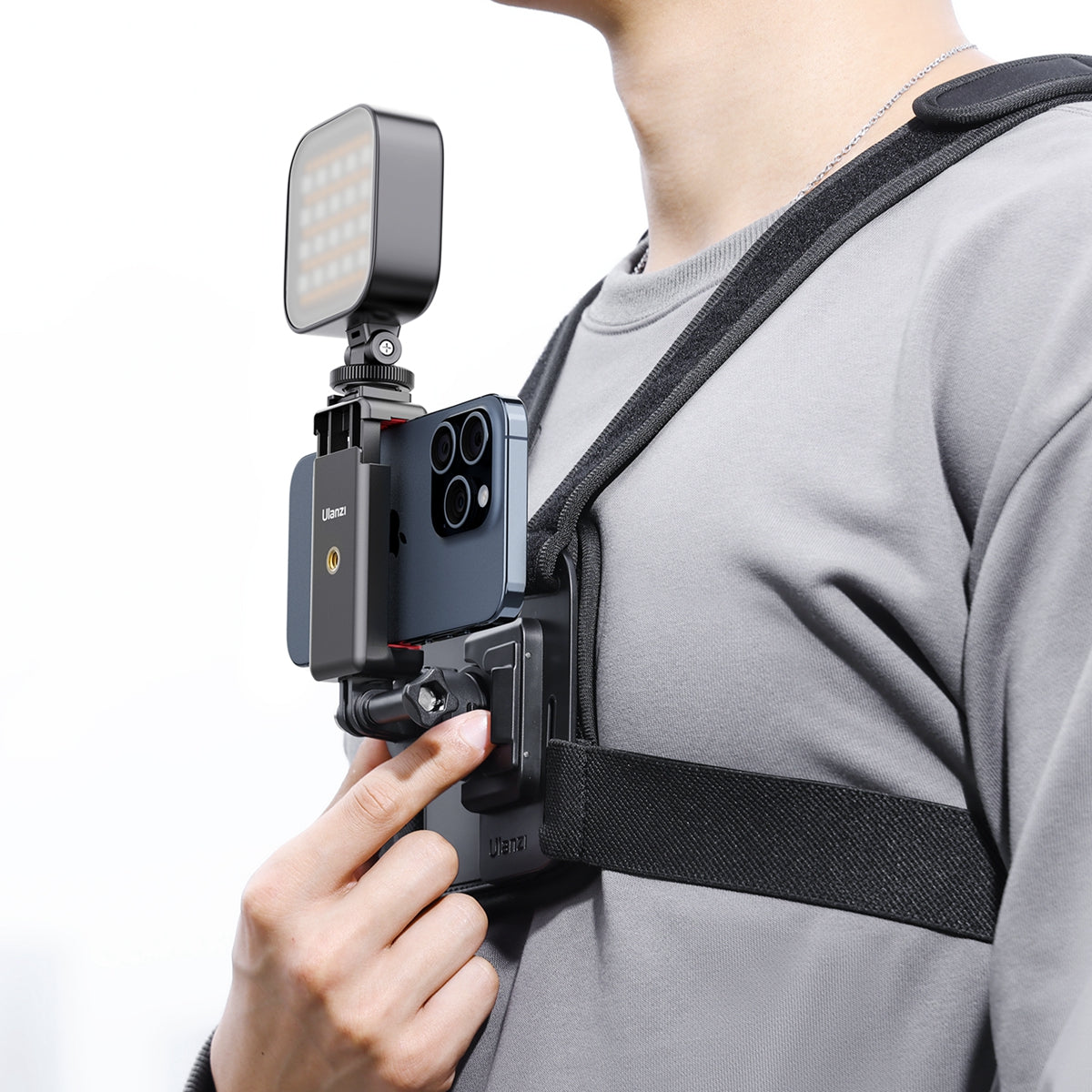 Ulanzi Go-Quick II Chest Mount voor action cam en smartphone - GoPro Mounts