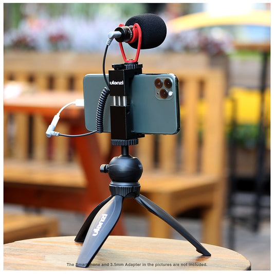 Ulanzi Smartphone vlog KIT: mini-statief, telefoonhouder & microfoon - Ministatieven