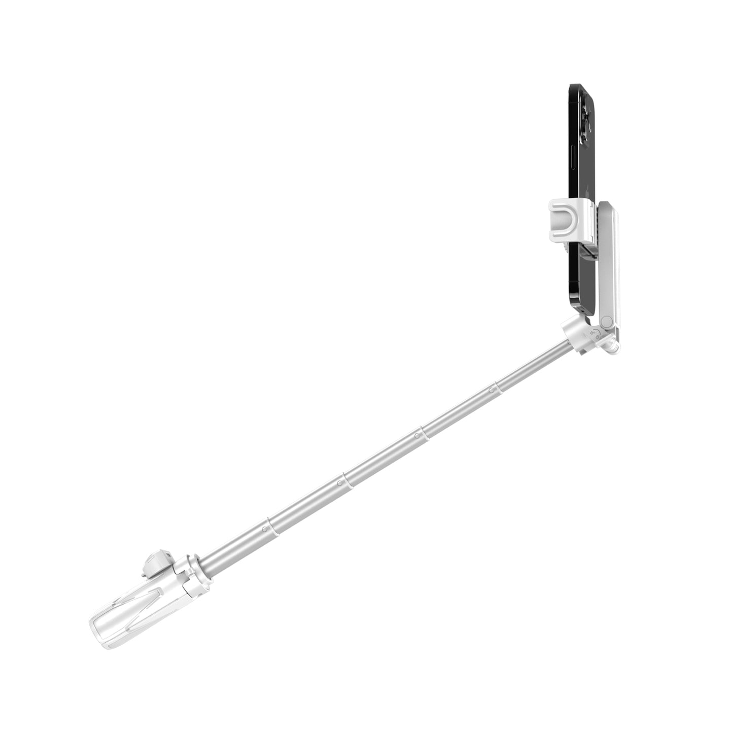 MOJOGEAR TS2 6-in-1 Mini Selfiestick Statief & Grip voor telefoon Magnetisch - Wit - Statieven en toebehoren