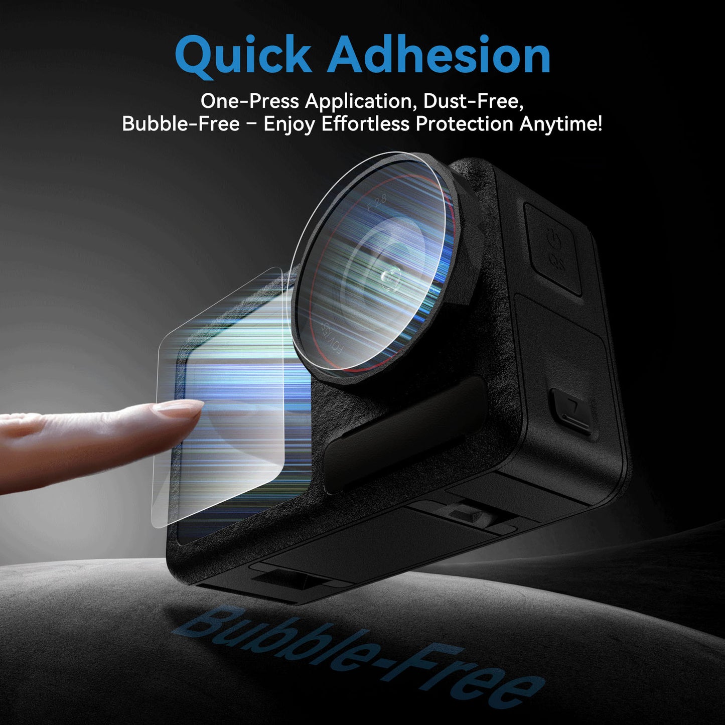 Telesin Screenprotector-set Glas DJI Osmo Action 5 -For Case - GoPro Screenprotectors