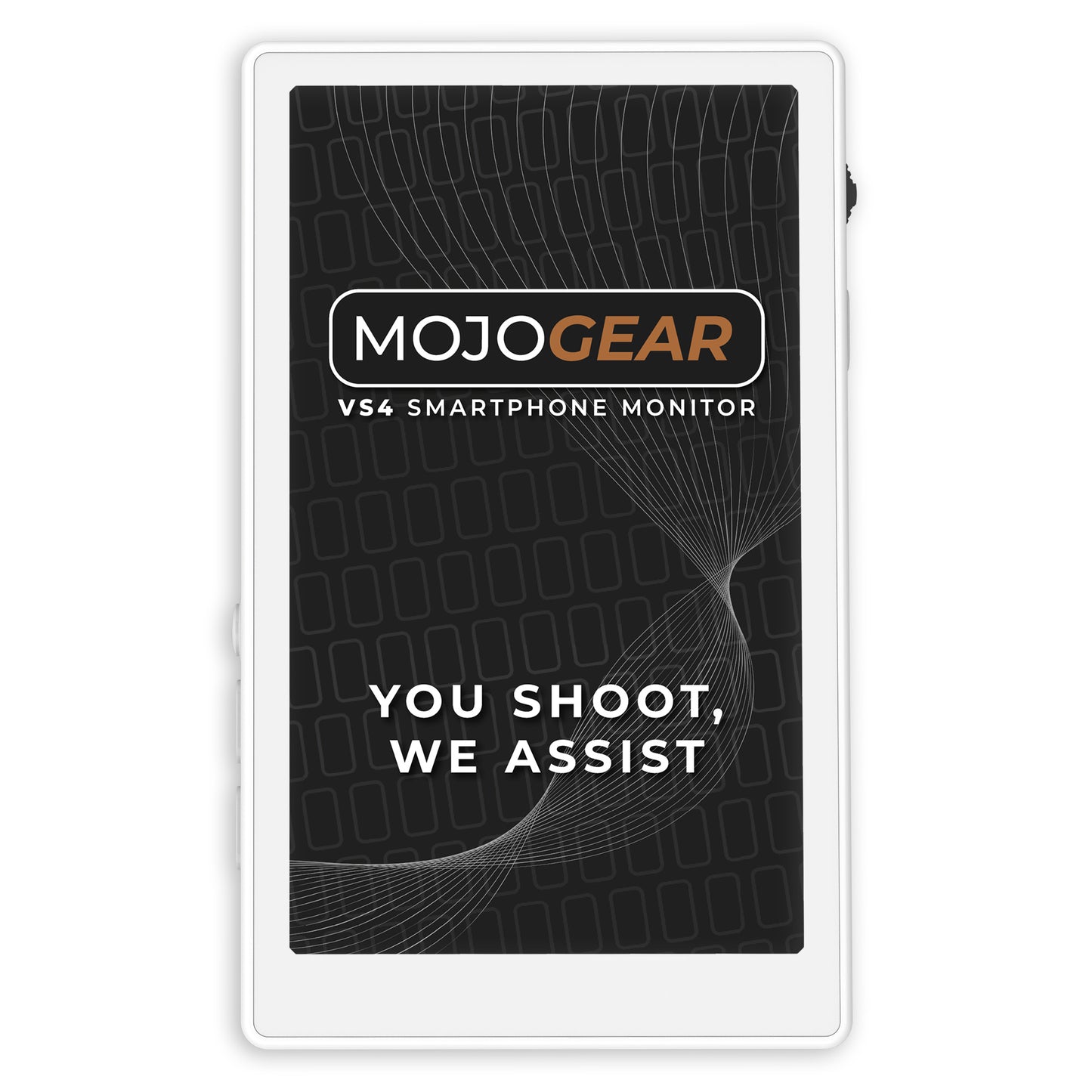 Moniteur tactile MOJOGEAR VS4 pour selfies et vlogs - Blanc
