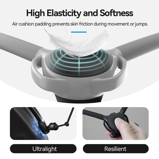 Telesin Neck Mount 360º Combo - GoPro & Smartphone - Grijs -