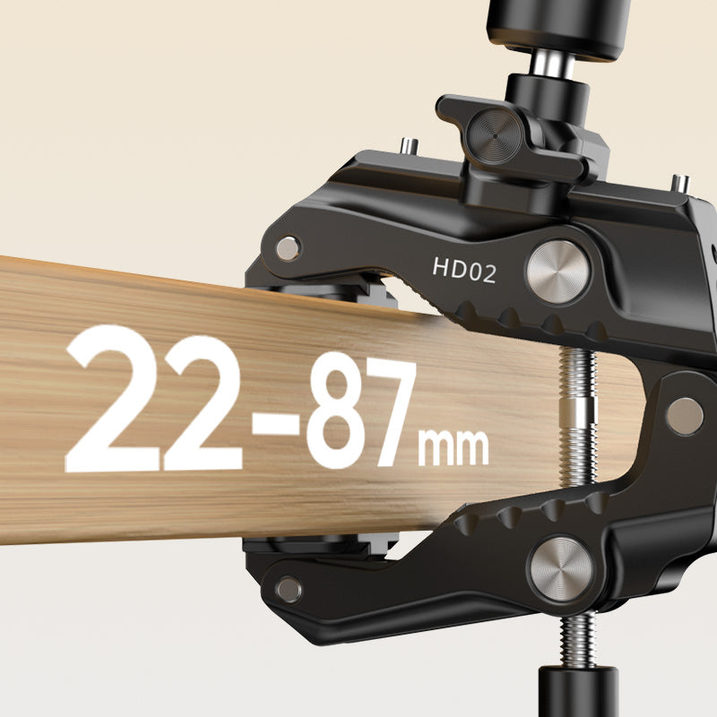Kit bras articulé Ulanzi HD02 avec pince - Noir