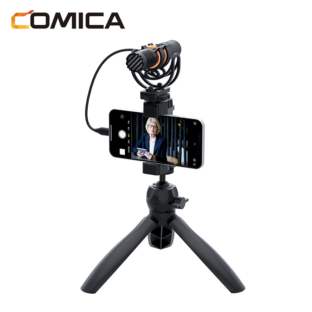 Comica VM10 Pro compacte microfoon voor telefoon en camera - met 3.5mm en USB-C - Richtmicrofoons