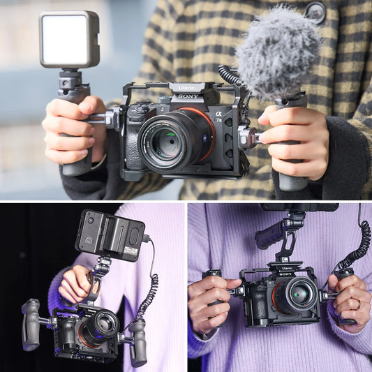 Ulanzi metalen cage voor Sony A7 III, A7 Mark IV en A7R III - Camera cages