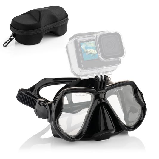 MOJOGEAR duikbril met GoPro mount en case - GoPro Onderwater-accessoires