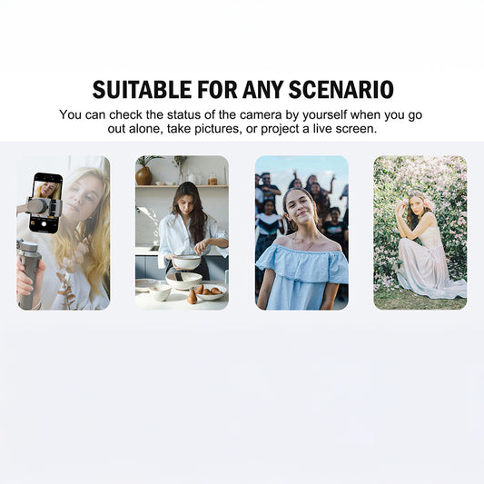 MOJOGEAR VS2 Selfie Vlog Monitor voor iPhone en Android - Wit - Overige producten