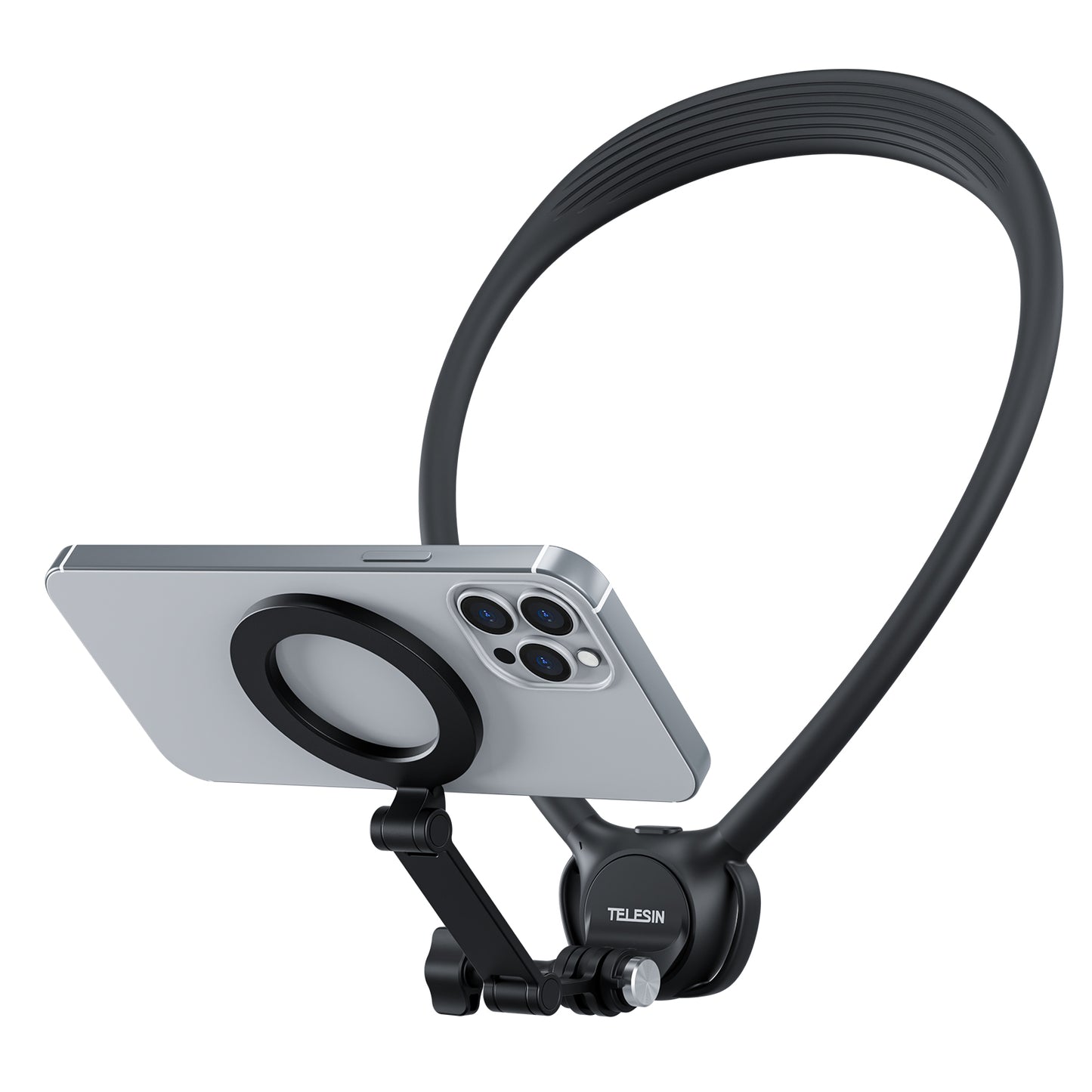 Telesin Neck Mount 360º Combo - GoPro & Smartphone - Zwart - GoPro Mounts