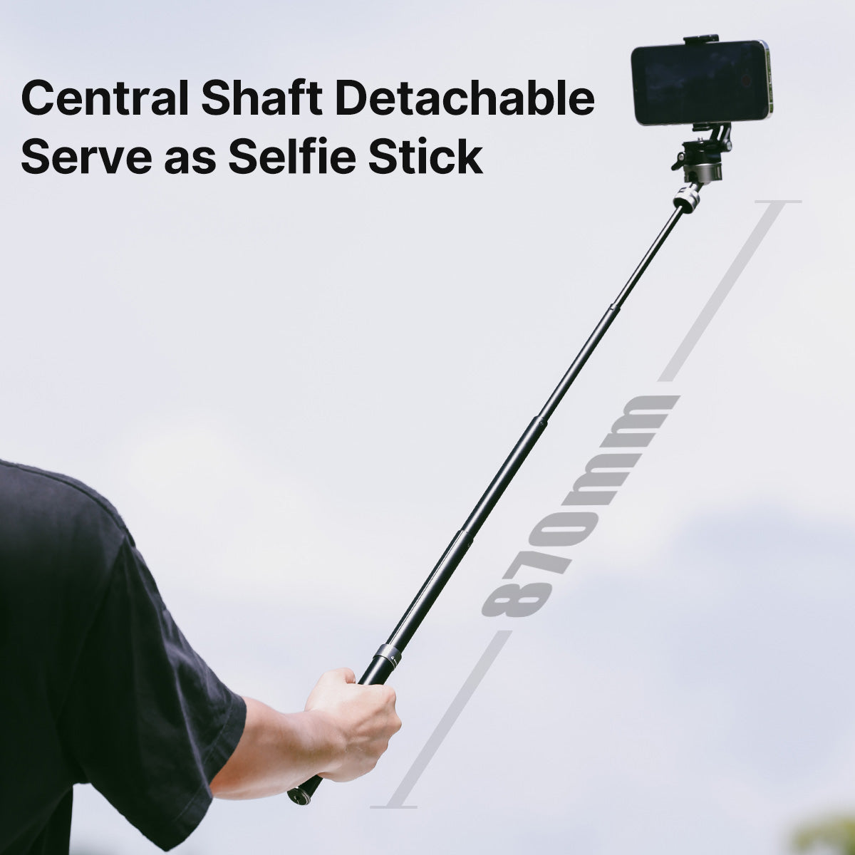 Ulanzi MT-63 lichtgewicht reisstatief 145cm met tel.houder - Statieven en toebehoren