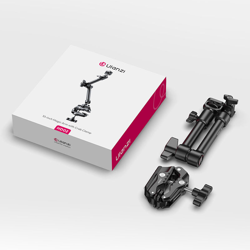 Kit bras articulé Ulanzi HD02 avec pince - Noir