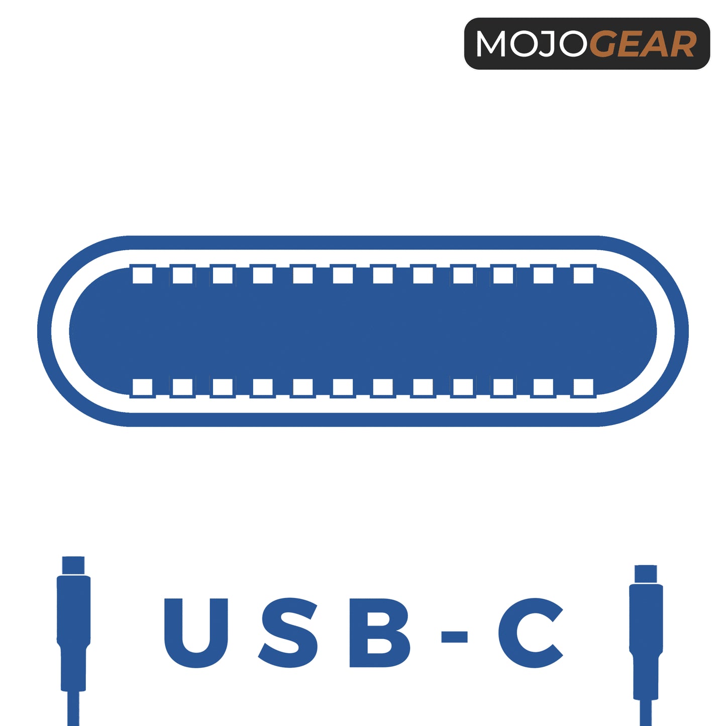 MOJOGEAR USB-C naar USB-C kabel 100W USB 3.1 Extra Sterk - 300cm - Telefoonkabels