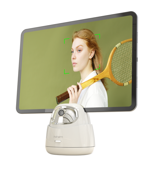 Hohem GO - AI Auto Tracking houder voor smartphone, tablet en camera - Wit - Telefoonhouders