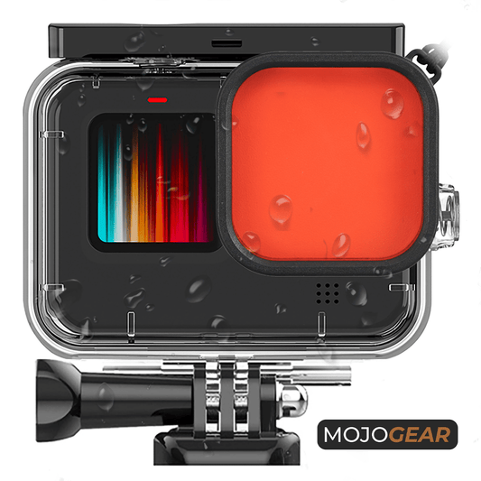 MOJOGEAR Duikfilters voor MOJOGEAR GoPro Hero 9,10,11,12 waterdichte behuizing - GoPro Onderwater-accessoires