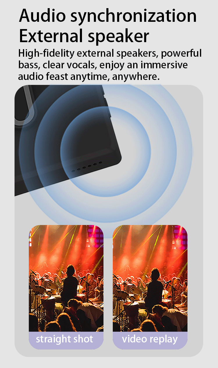 MOJOGEAR VS4 Touchscreen Selfie Vlog Monitor - Zwart - Overige producten