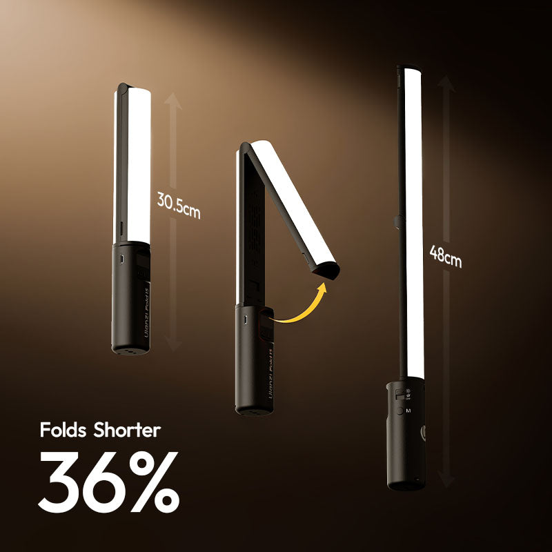 Tube lumineux RGB pliable Ulanzi FOLD15 15 W - Noir