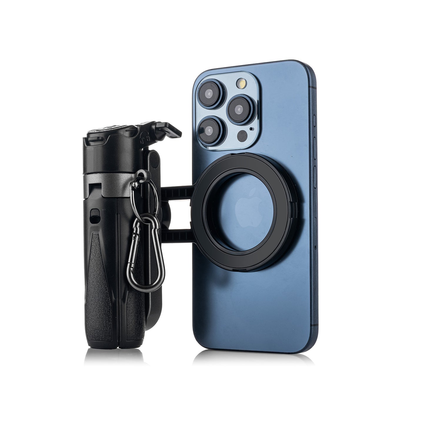 MOJOGEAR TS2 6-in-1 Mini Selfiestick Statief & Grip voor telefoon Magnetisch - Zwart - Statieven en toebehoren