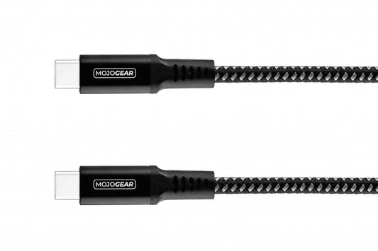 MOJOGEAR USB-C naar USB-C kabel 100W USB 3.1 Extra Sterk - 300cm - Telefoonkabels