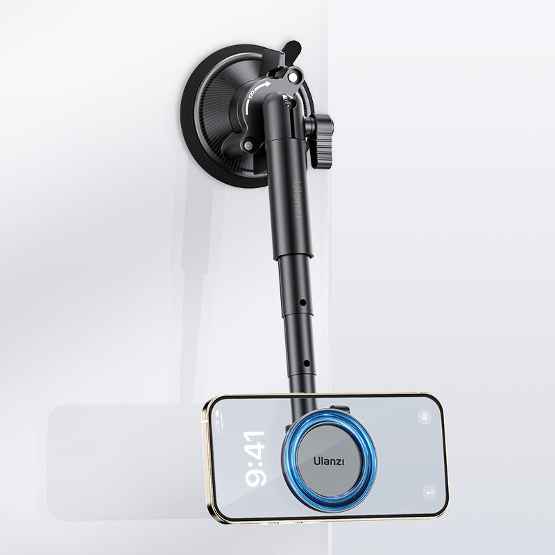 Support MagSafe pour smartphone Ulanzi ZJ06 avec ventouse - Extensible jusqu'à 34 cm
