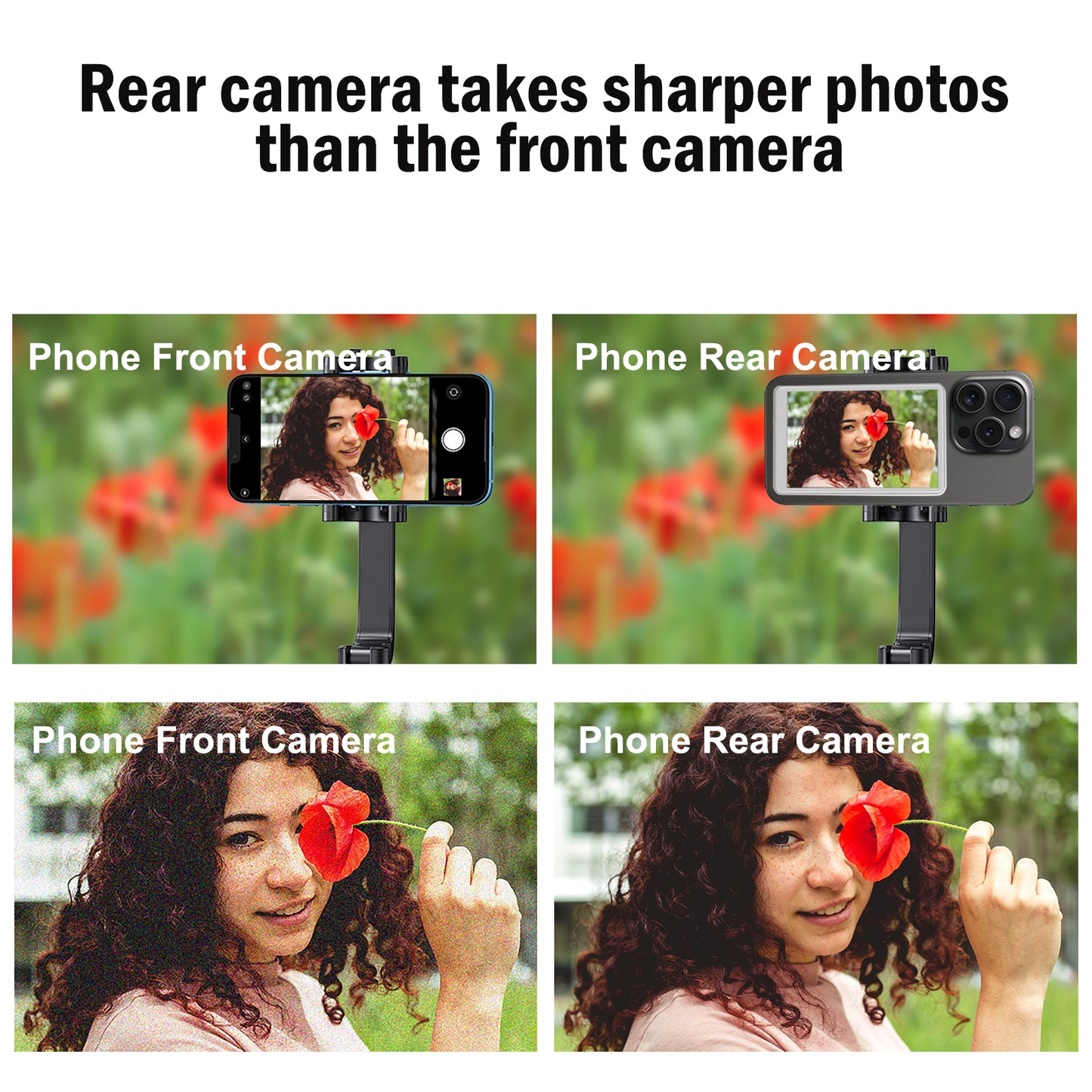 MOJOGEAR VS2 Selfie Vlog Monitor voor iPhone en Android - Wit - Overige producten