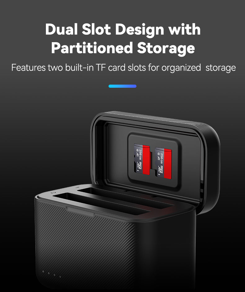 Telesin Oplaadbox voor Insta360 X4 Accu's (2 slots) - GoPro Accu's en opladers