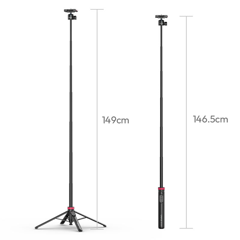 Ulanzi MT-44 B 2-in-1 Selfiestick Statief 150cm + remote - Selfiesticks