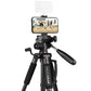 MOJOGEAR 140cm Camera en Telefoon Statief met Premium Telefoonhouder - Grote statieven