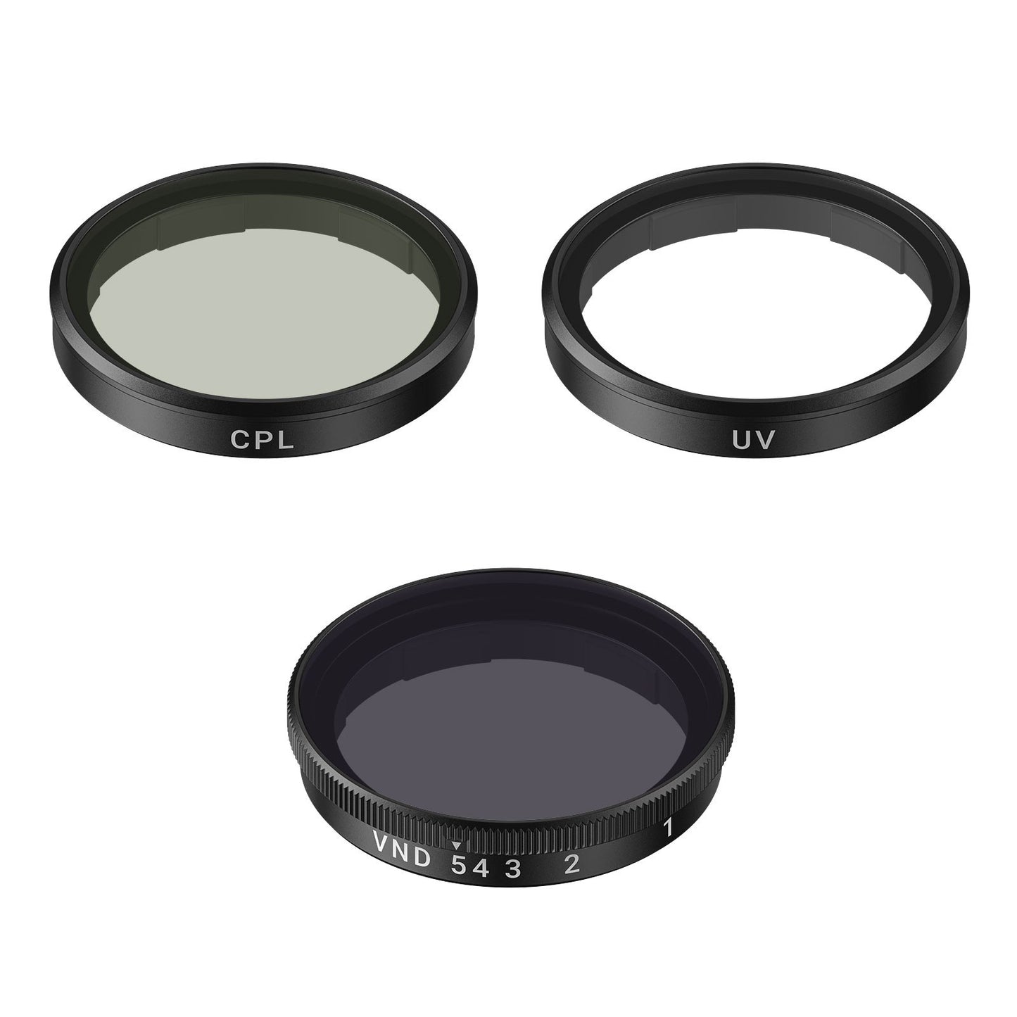 Telesin Kit de filtres pour DJI Osmo Action 6 - CPL + UV + VND