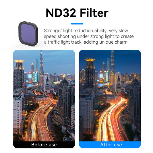 Telesin Lens Filter Kit voor GoPro Hero 13 - CPL+ND8/16/32 - GoPro filters