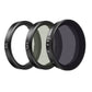 Telesin Kit de filtres pour DJI Osmo Action 6 - CPL + UV + VND