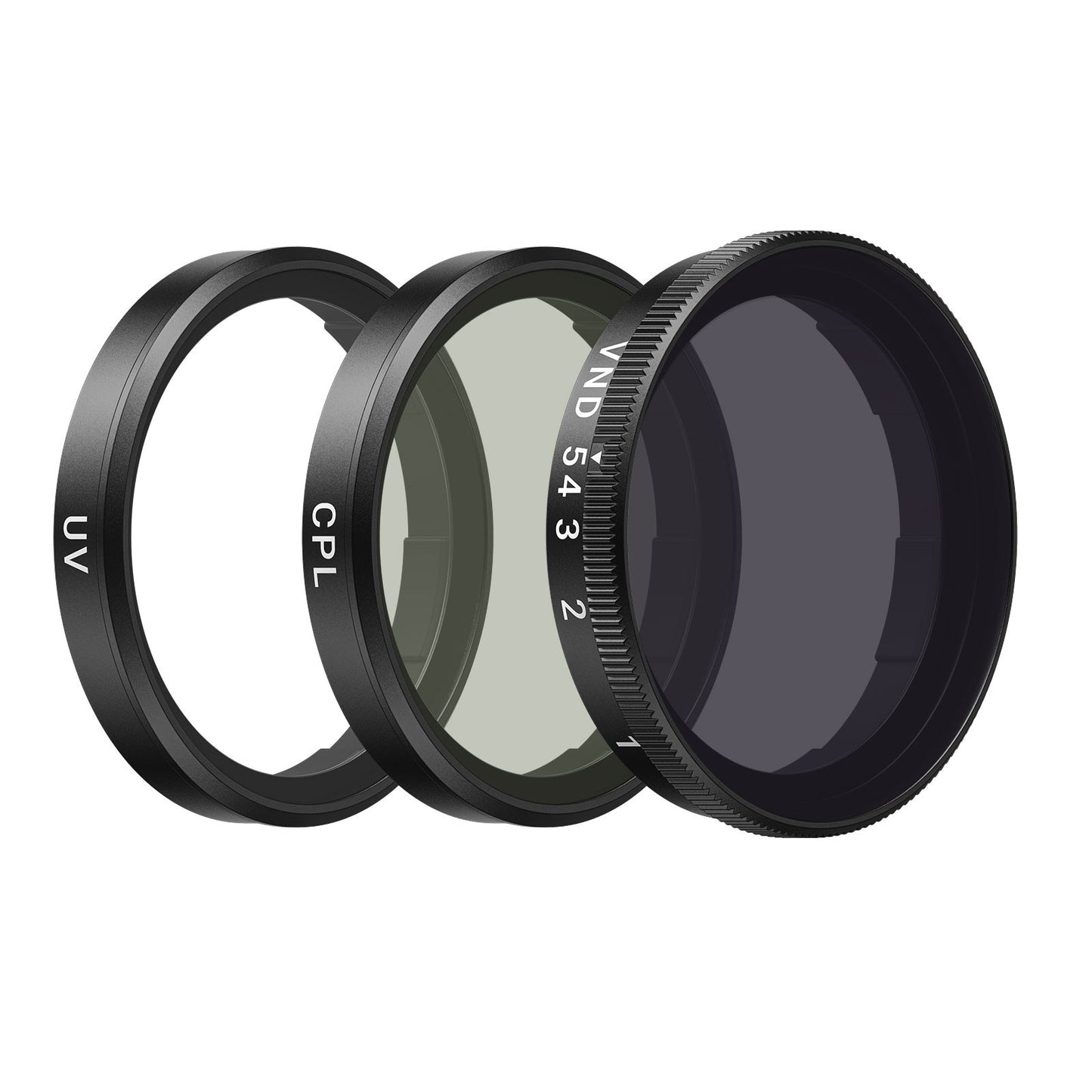 Telesin Kit de filtres pour DJI Osmo Action 6 - CPL + UV + VND