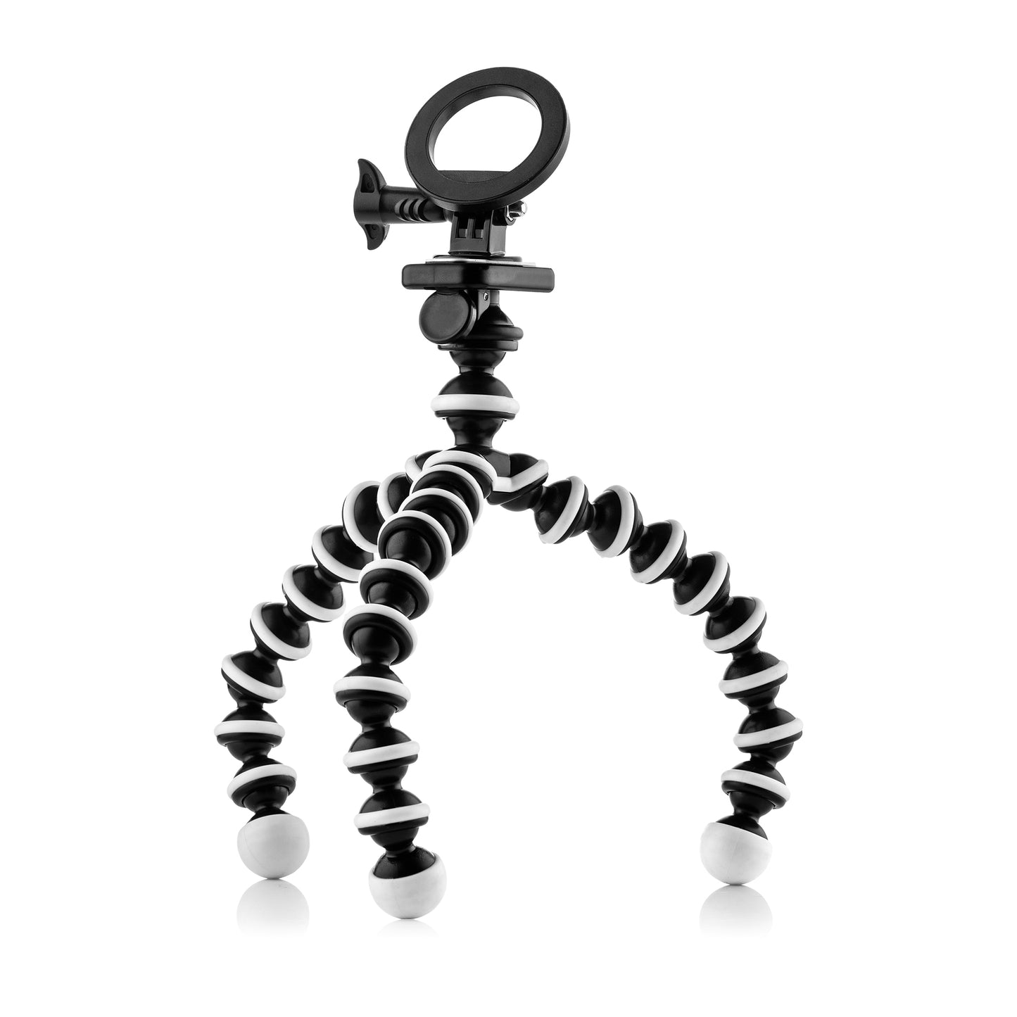 Mini trépied flexible avec pieds extra-flexibles - Taille moyenne - Support magnétique pour téléphone