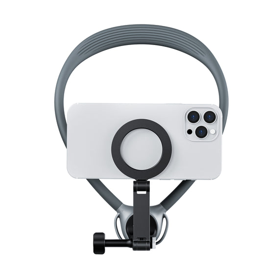 Telesin Neck Mount 360º Combo - GoPro & Smartphone - Grijs -