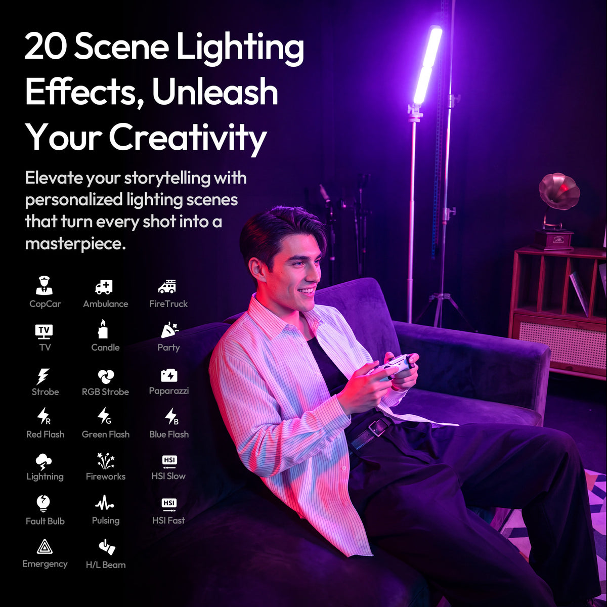 Lampe de poche pliable Ulanzi FOLD8 RGB
