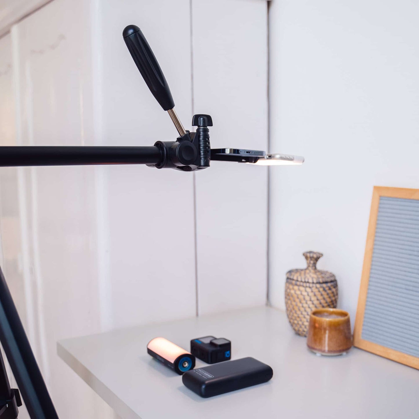 MOJOGEAR 179cm 3-in-1 camera & telefoon statief: driepoot, monopod & horizontale arm - Grote statieven