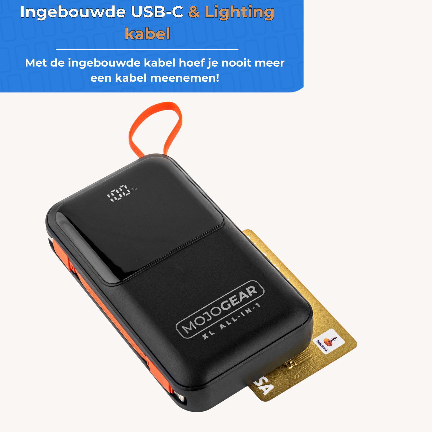 MOJOGEAR XL All-in-1 Powerbank 20.000 mAh - Powerbanks