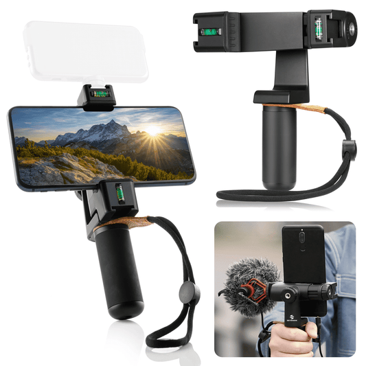Sevenoak SK-PSC3 Movo 360º draaibare telefoonhouder met cold shoe-mount & handvat - Telefoonhouders
