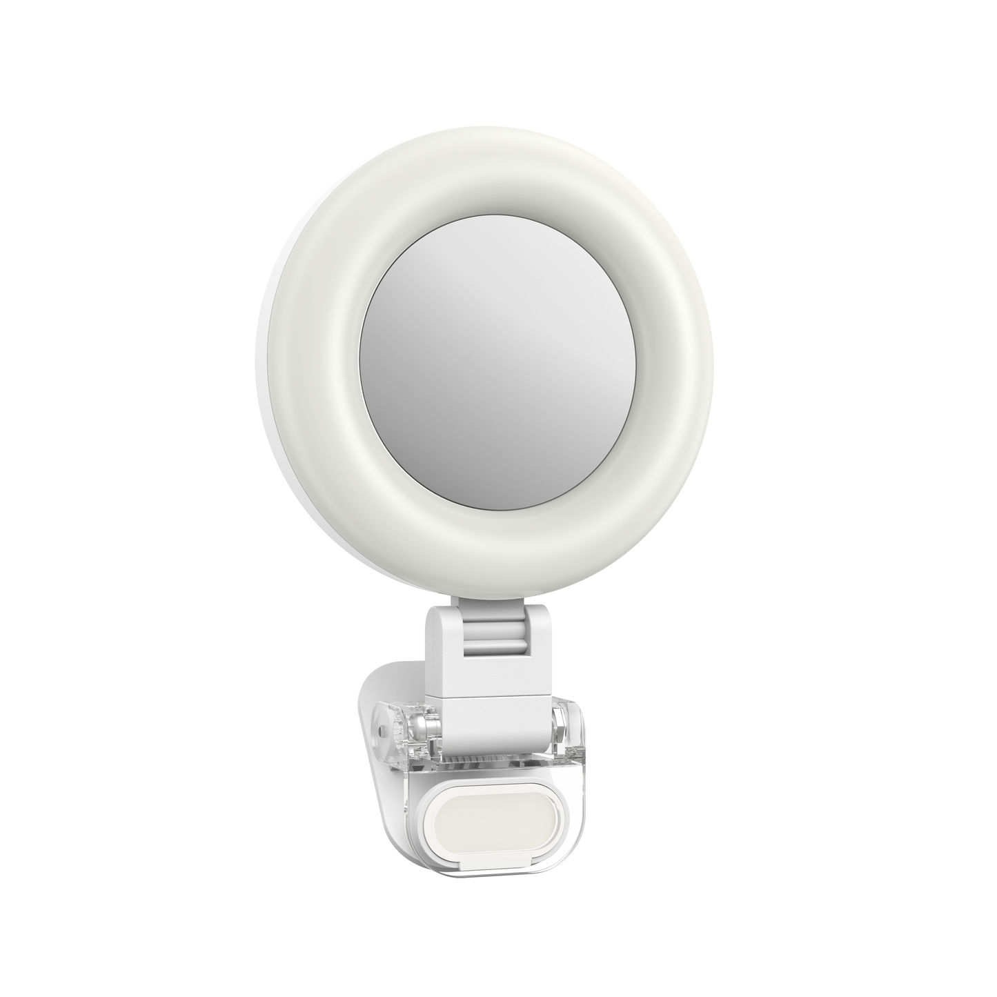 Telesin Mini Selfie Ringlamp met klem voor smartphone - wit - Videoverlichting