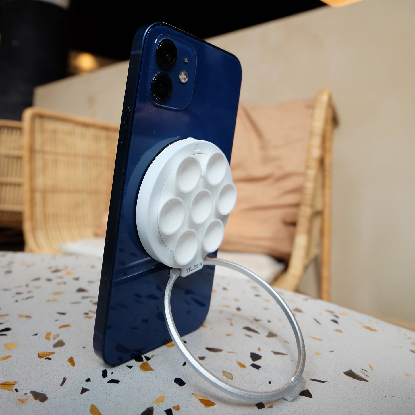 Telesin P3-SUS-01 Magnetische telefoonhouder met zuignapjes - Telefoonhouders