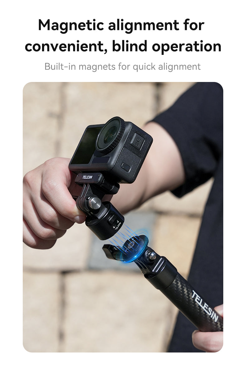 Telesin Magnetische Quick Release Adapter Set voor actioncam - GoPro Mounts