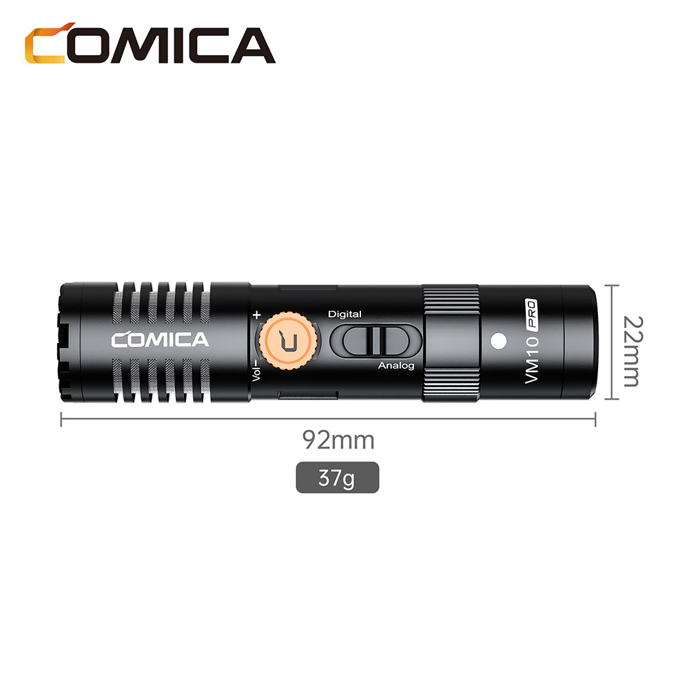 Comica VM10 Pro compacte microfoon voor telefoon en camera - met 3.5mm en USB-C - Richtmicrofoons