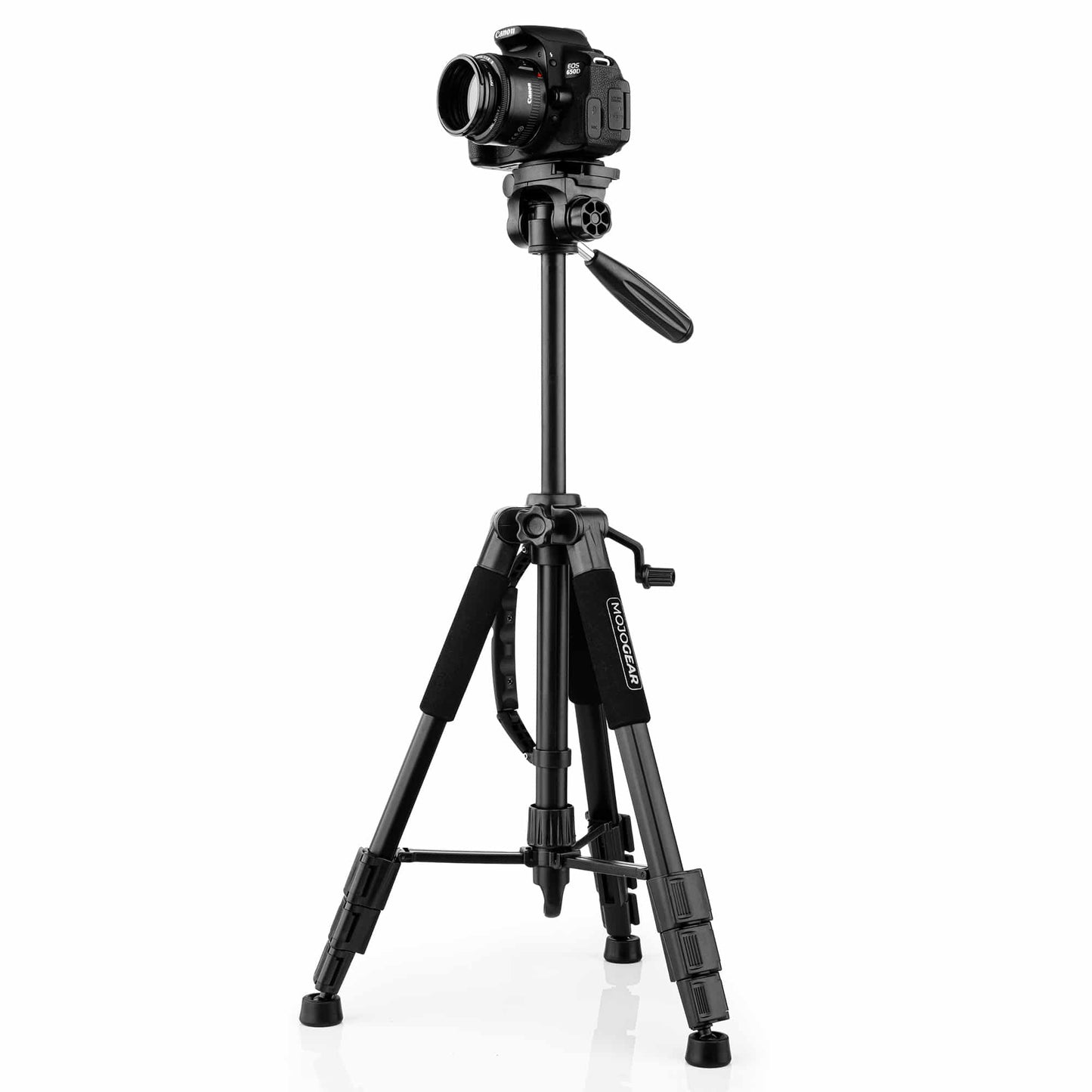 MOJOGEAR 140cm Camera en Telefoon Statief met Premium Telefoonhouder - Grote statieven