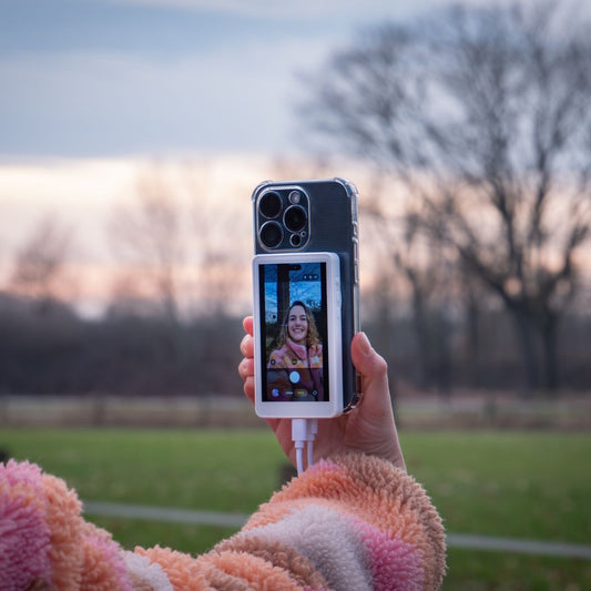 MOJOGEAR VS3 Selfie Vlog Monitor draadloos + bedraad - Wit - Overige producten