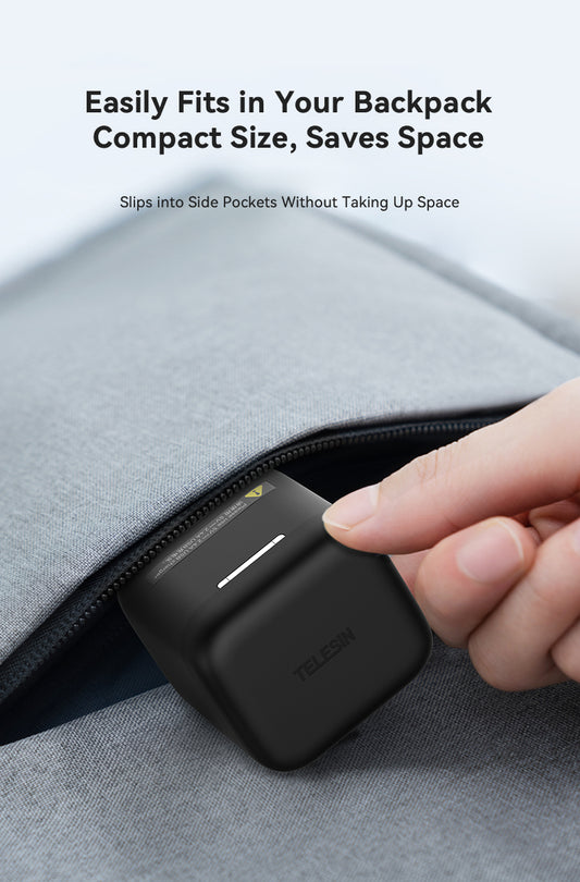 Telesin batterij oplaadbox voor GoPro Hero 13 - GoPro Accu's en opladers