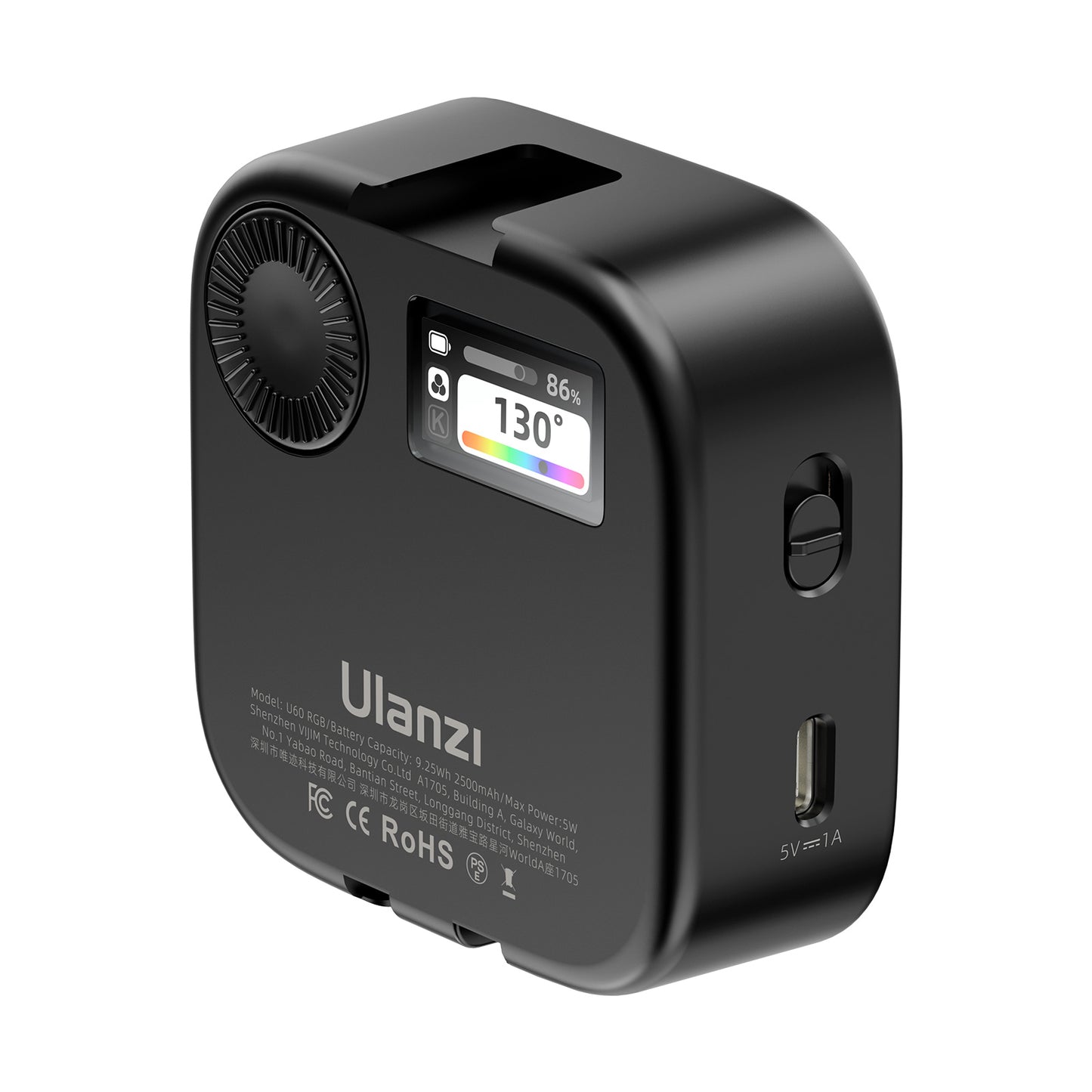 Ulanzi U60 RGB Videolamp - Cameralampen